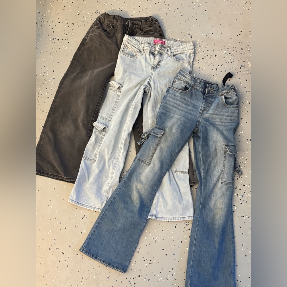 3 Pair Girls size 12 Denim Jeans